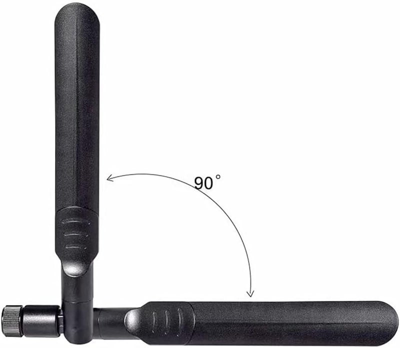 QUEENTI 2 x 8dBi WiFi RP-SMA Male Antenna 2.4GHz 5.8GHz Dual Band +2 x 15CM U.FL/IPEX to RP-SMA Female Pigtail Cable for Mini PCIe Card Wireless Routers, PC Desktop, Repeater, FPV UAV Drone and PS4 Build - Image 4