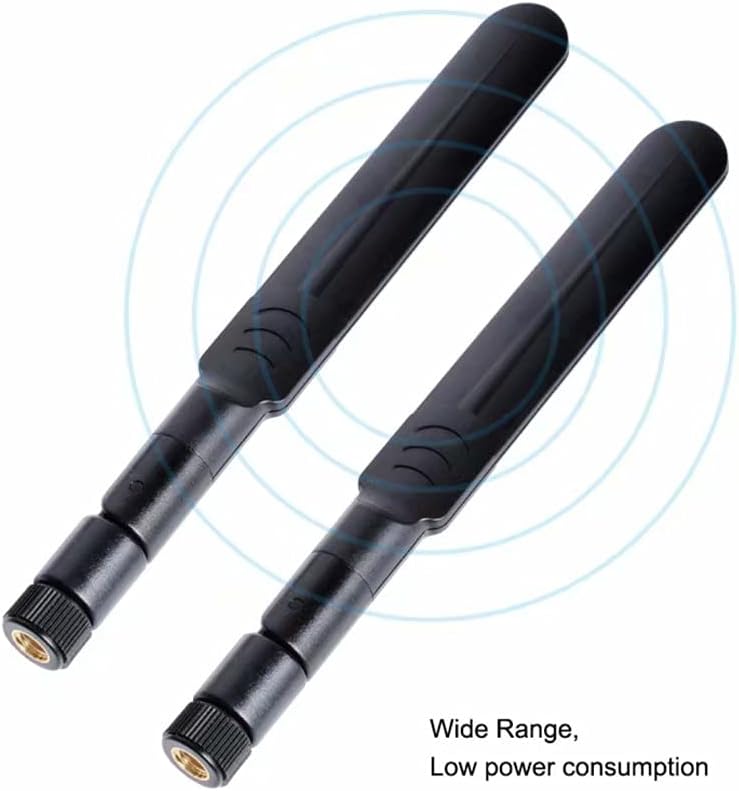 QUEENTI 2 x 8dBi WiFi RP-SMA Male Antenna 2.4GHz 5.8GHz Dual Band +2 x 15CM U.FL/IPEX to RP-SMA Female Pigtail Cable for Mini PCIe Card Wireless Routers, PC Desktop, Repeater, FPV UAV Drone and PS4 Build - Image 5