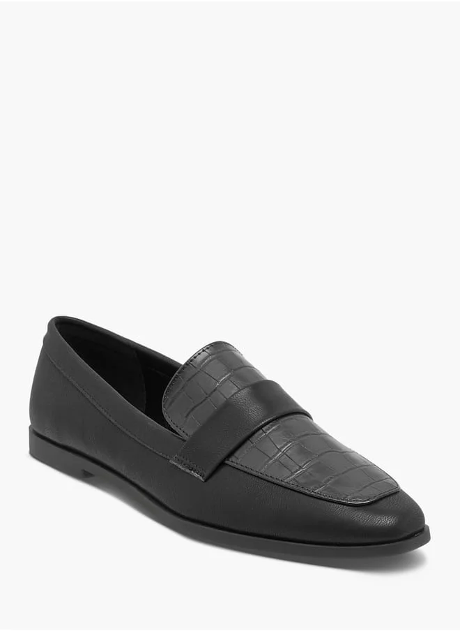 سيليست Women's Textured Slip-On Ballerina Shoes