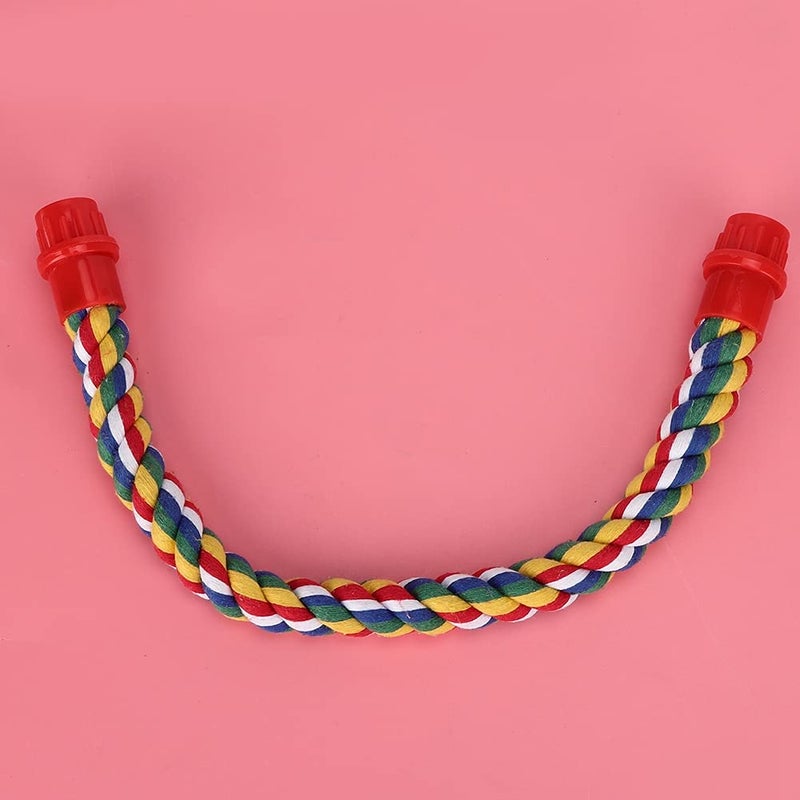 Cotton Rope Bird Perch Chewing Climbing Toy Stress Relief Exercise Size M - Image 3