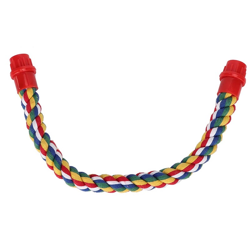 Cotton Rope Bird Perch Chewing Climbing Toy Stress Relief Exercise Size M - Image 2