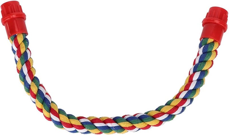 Cotton Rope Bird Perch Chewing Climbing Toy Stress Relief Exercise Size M - Image 1