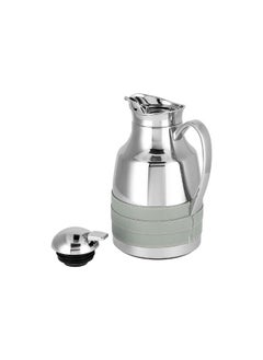 Dallaty Dallaty steel vacuum flask leather grey 1L  - Image 3