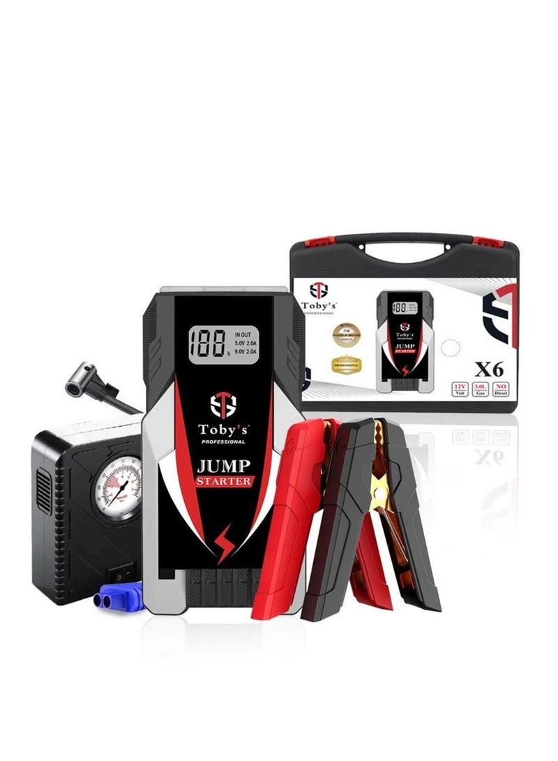 توبيز توبي إكس 6 جهاز تشغيل السيارات المحمول 12 فولت مع شاشة LED وبنك طاقة - Image 1
