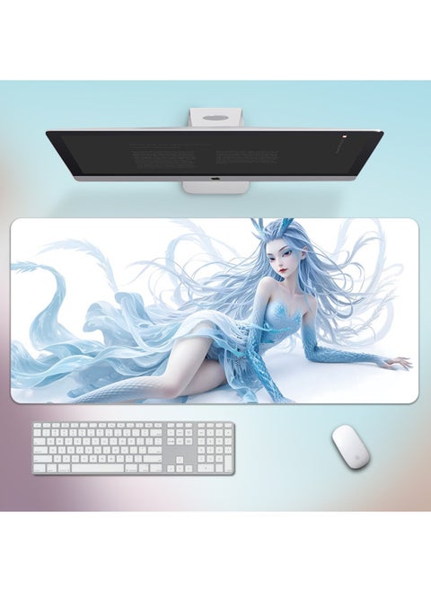 Which Ao Run Mouse Pad Super Large Lock Edge Non-slip Laptop Pad Large Ao C E-sports Keyboard Pad Table Mat-Colour:800*300*4mm-Pattern:Nezha Ao Run 01