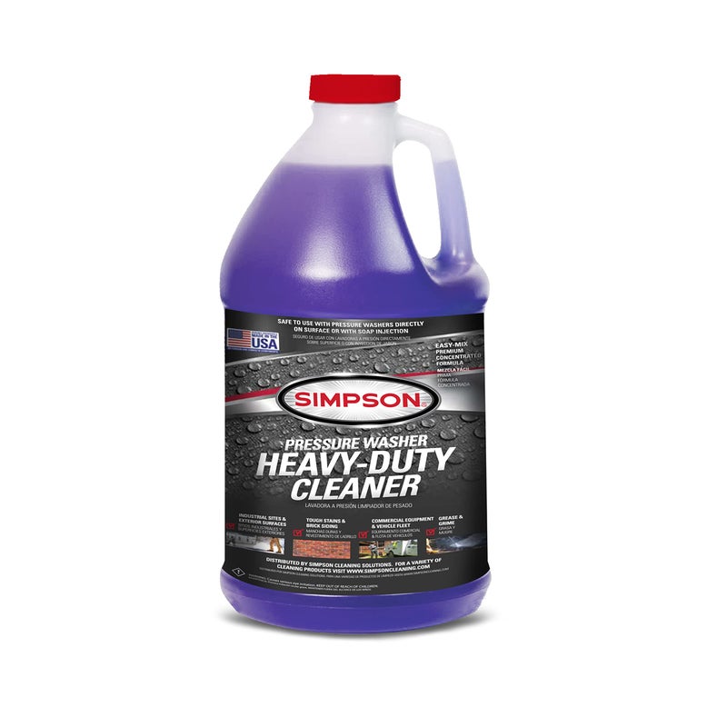 Simpson Cleaning 88282 Cleaner, Concentrated Soap Solution for Pressure Washers and Spray Bottles, Use on Concrete, Vinyl Siding, Appliances, Windows, Cars, Fences, Decks, Purple, 1 Gallon - Image 1