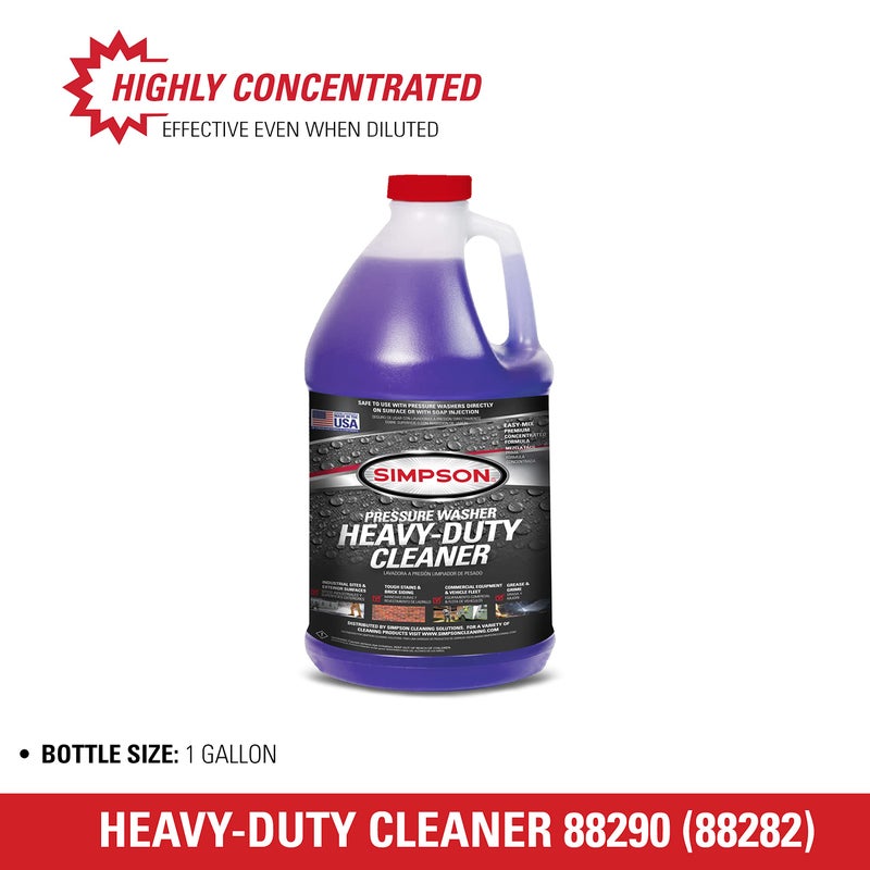 Simpson Cleaning 88282 Cleaner, Concentrated Soap Solution for Pressure Washers and Spray Bottles, Use on Concrete, Vinyl Siding, Appliances, Windows, Cars, Fences, Decks, Purple, 1 Gallon - Image 4