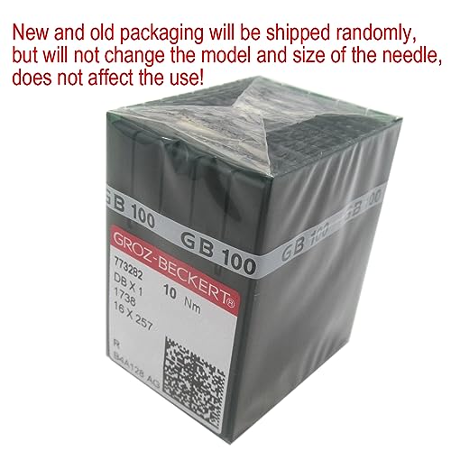 ckpsms GROZ-BECKERT Needle in CKPSMS Clear Plastic Box- 100PCS Groz Beckert DBX1 1738 16X257 Sewing Machine Needles (Groz Beckert DBX1 12/80) - Image 4