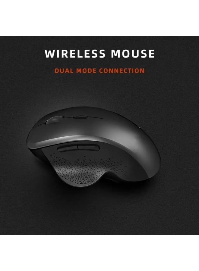Wireless Rechargeable Silent Mouse – Dual Bluetooth & 2.4GHz – 6 Buttons, 2400 DPI – Lightweight for Gaming & Work - Image 5