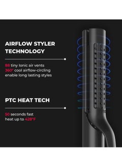 TYMO TYMO Airflow 2 in 1 Hair Curler and Straightener Black TY.HC506.BK  - Image 3