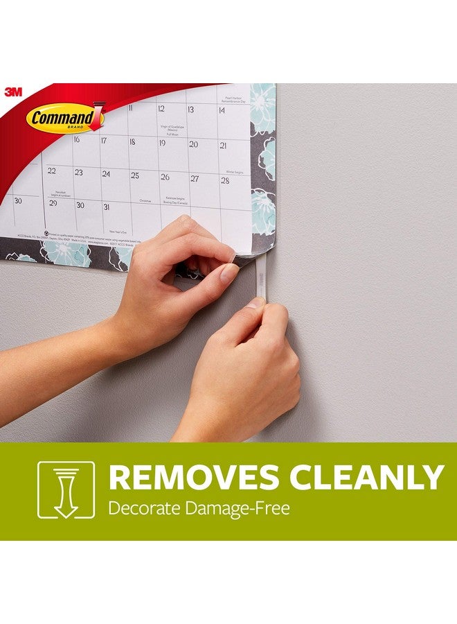 Command Command Poster Strips Damage Free Hanging Poster Hangers No Tools Wall Hanging Strips For Posters 24 White Command Adhesive Strips - Image 5