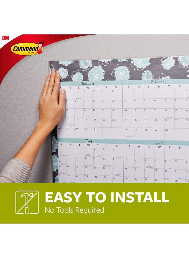 Command Command Poster Strips Damage Free Hanging Poster Hangers No Tools Wall Hanging Strips For Posters 24 White Command Adhesive Strips - Image 4