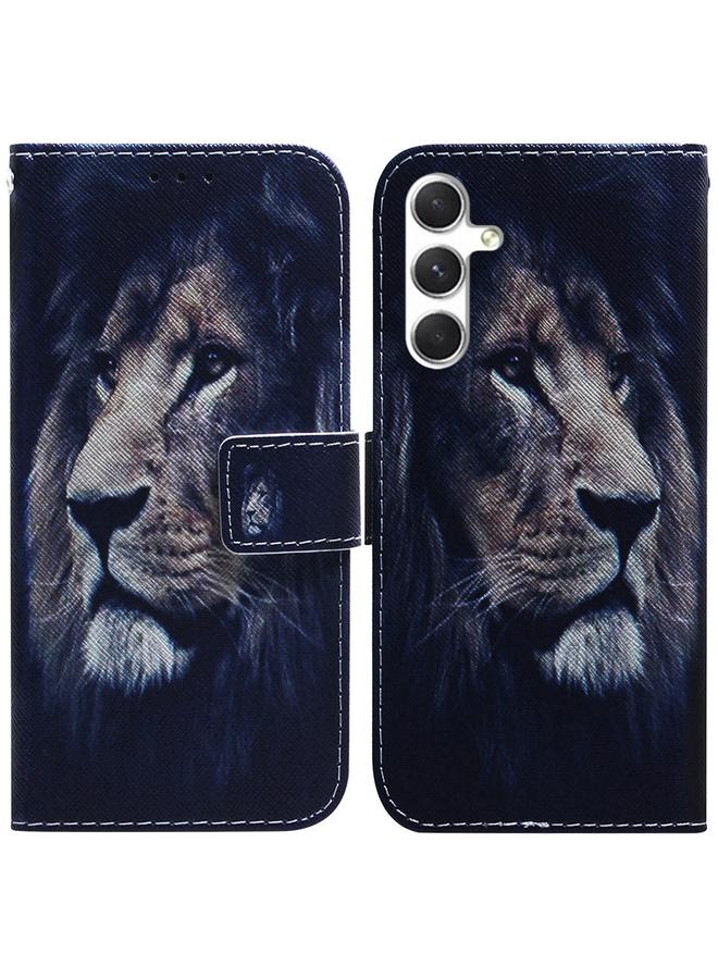 S-TOP Case For Samsung Galaxy S25 5G Coloured Drawing Flip Leather Phone Case