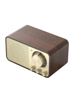 Vintage Bluetooth Speaker Wooden Retro FM Radio Bass Retro pattern