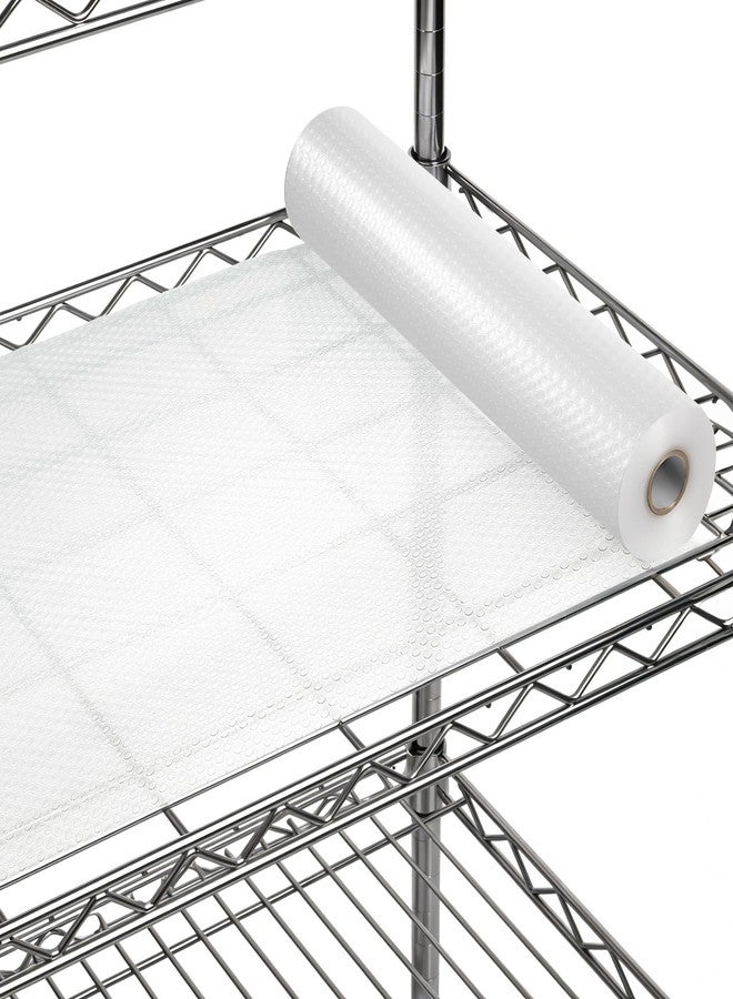 Exclaith Thicken Wire Shelf Liner, 12x197'' Clear Shelf Liner Kitchen, Pantry Shelf-Liner Non Adhesive Durable Material Fridge-Liner for Kitchen Shelves,Waterproof Anti-Slip - Image 1
