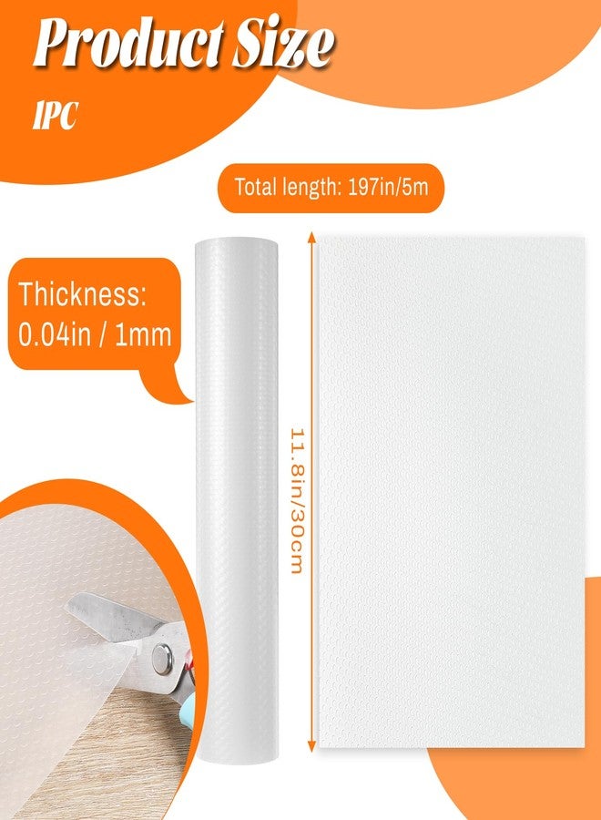 Exclaith Thicken Wire Shelf Liner, 12x197'' Clear Shelf Liner Kitchen, Pantry Shelf-Liner Non Adhesive Durable Material Fridge-Liner for Kitchen Shelves,Waterproof Anti-Slip - Image 3