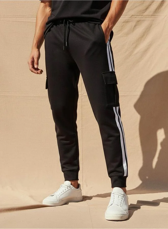 سبلاش فيڤ Men Joggers with Tape Detail