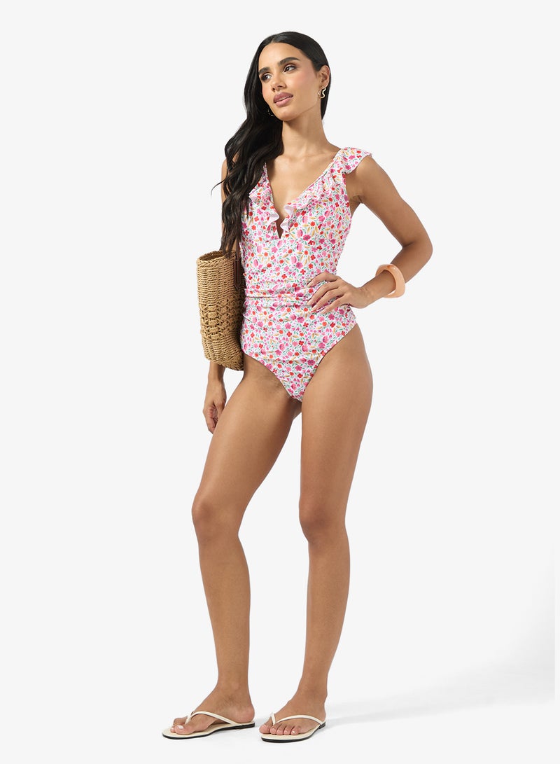 ELLA Floral Print Swimsuit - Image 4