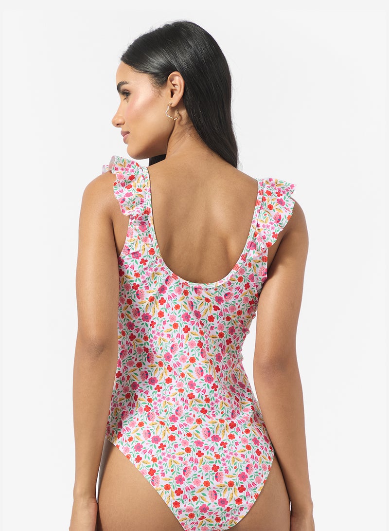 ELLA Floral Print Swimsuit - Image 2
