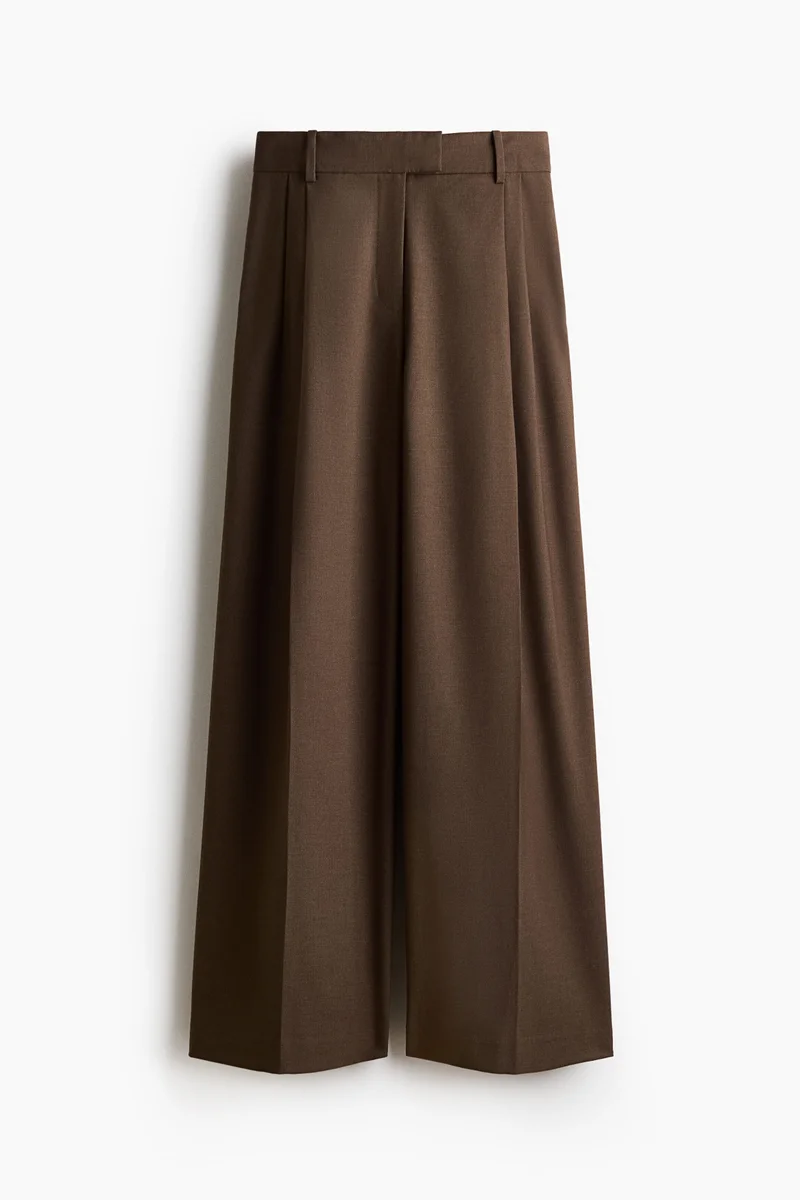 Wide tailored trousers