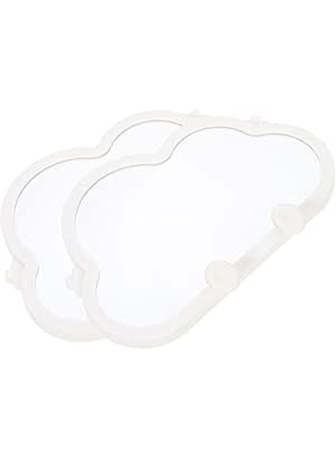 قطعتان مرآة مكياج طاولة سحابة صغيرة عالية الوضوح مرآة زينة للسكن والحمام - Image 1