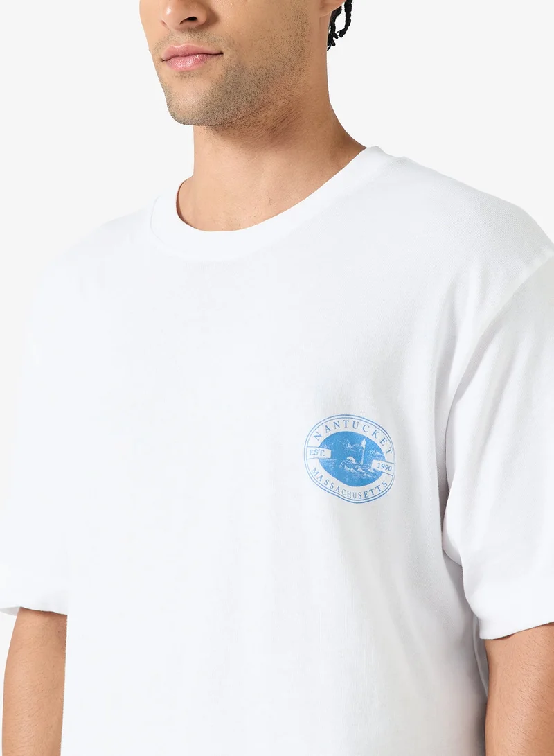 JACK & JONES  Casual Graphic Back Crewneck T-Shirt for Men | Best Price UAE