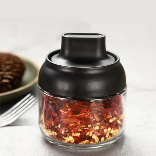 Mockery 2Piece Spice Jars Container with Spoon for Kitchen, Salt Jar with Spoon,Glass Sugar Seasoning Pot,Kitchen Organizer, 350ml (Green) - Image 5