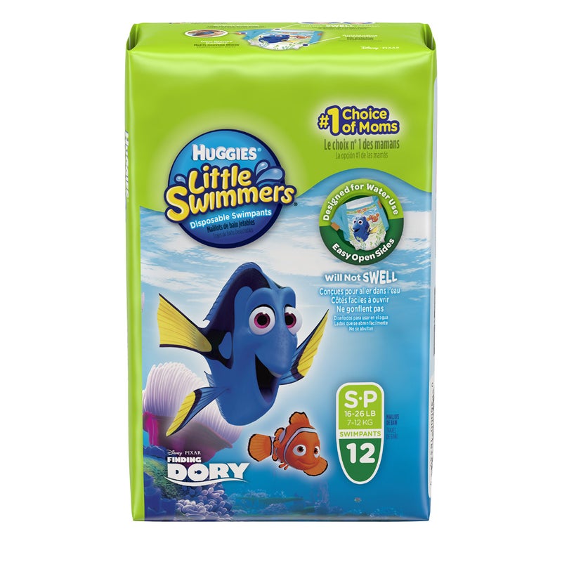 Huggies Little Swimmers Diapers, Small, 12 Count - Image 1
