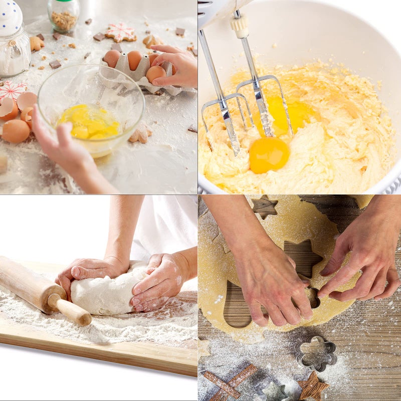 Mr Cookie Flower Cookie Cutters Set,Stainless Steel Sandwiches Cutters Biscuit Molds for Kids,5pcs Sturdy Cutters for Cookies,Sandwiches,Small to Large Size of 2.05",2.36",2.73â€˜â€™,3.15",3.74". - Image 3