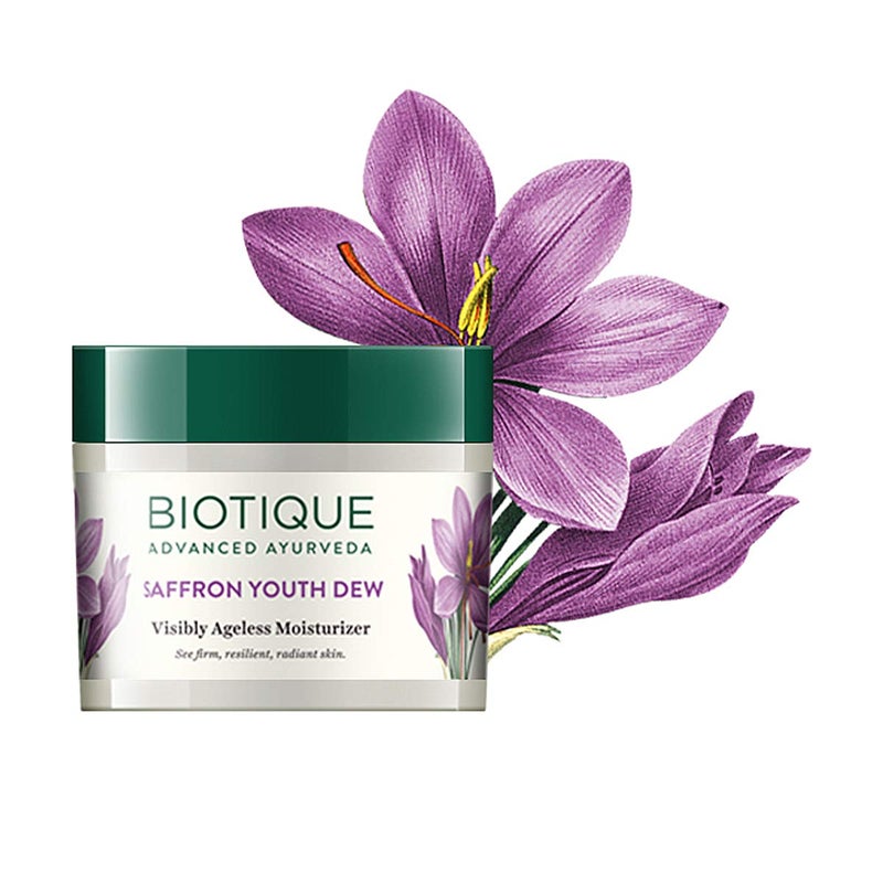 Biotique كريم النهار المغذي للشباب من بيوتيك بيو زعفران 50 جرام - غسول وجه بيو بابايا خالي من العمر عبوة من 2 200 مل 2 × 100 مل - Image 3
