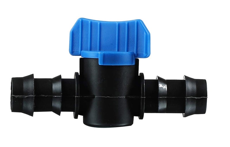 Pinolex® 16mm Drip Irrigation Straight Connector with Tap–Durable and Leak-Proof Fitting for Efficient Water Control (50 pcs) - Image 4