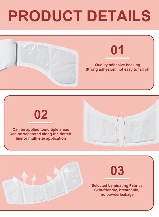 Hodaf Adhesive Heat Patches for Neck, Knee, and Upper or Lower Back, Air-Activated Heat Pads for Menstrual Cramps, Stiffness, Sprains, and More, Stick to Clothing, 3 Count - Image 4