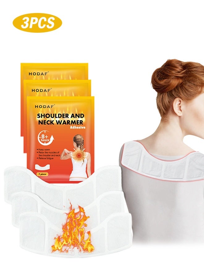 Hodaf Adhesive Heat Patches for Neck, Knee, and Upper or Lower Back, Air-Activated Heat Pads for Menstrual Cramps, Stiffness, Sprains, and More, Stick to Clothing, 3 Count - Image 1