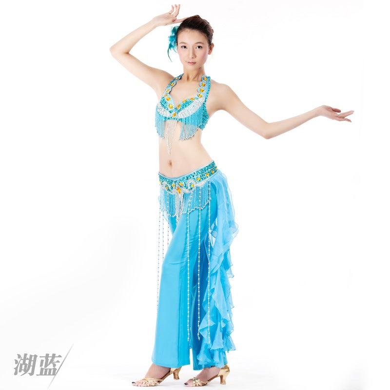832# Suit Belly Dance High-End Suit Belly Dance Handmade Suit Performance Clothing Suit - Image 1
