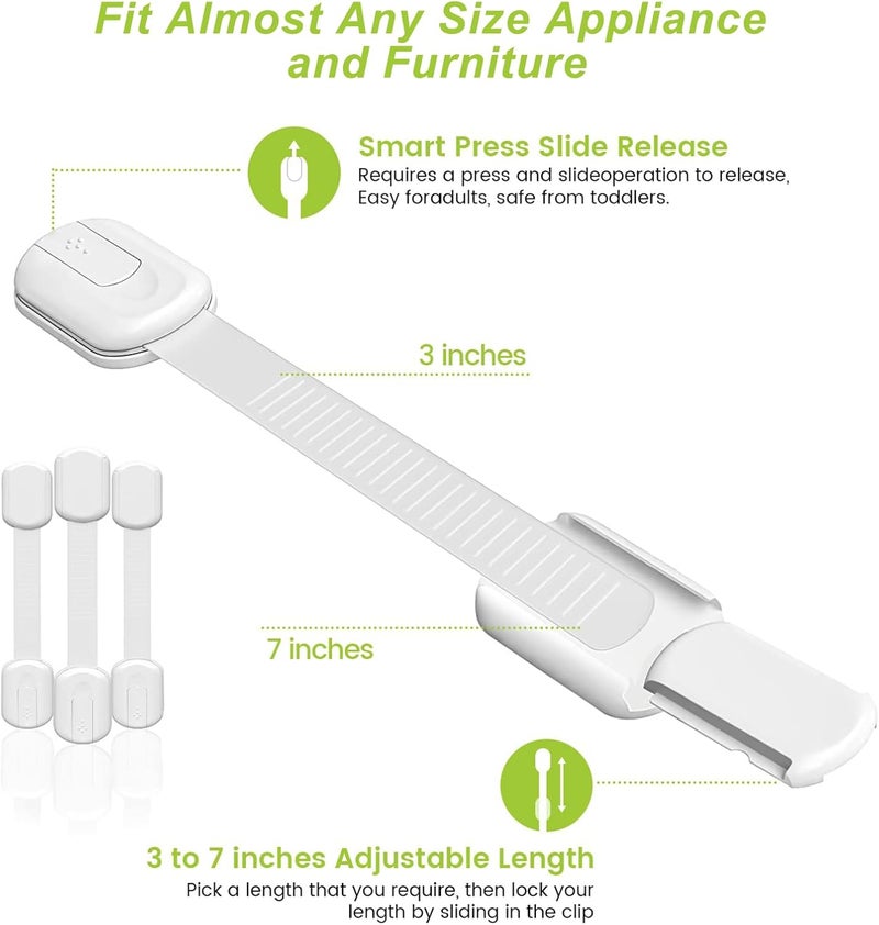 Matenf Child Proof Cabinet Locks - 4 Pack - Image 4