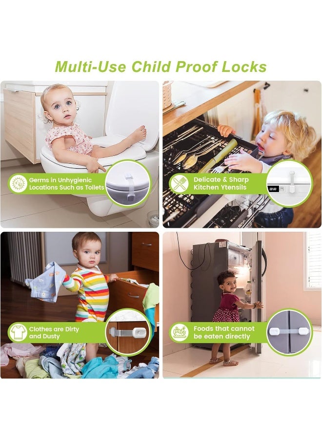 Matenf Child Proof Cabinet Locks - 4 Pack - Image 5