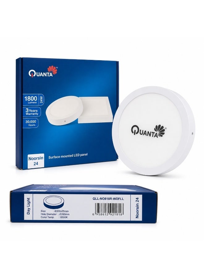 Quanta 24W Surface Mounted Led Panel Light (300mm X 35mm) 8000k - Image 2