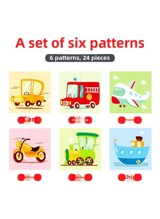 TOI Wooden Children's Large Puzzle Puzzle Early Education Enlightenment Baby Toy Animal Transportation Farm-Color:Farm - Image 4