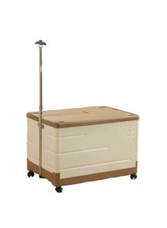 JOMILA Folding Shopping Trolley Cart, Portable Stair Climbing Cart with Wheels and Secure Lid, Telescopic Handle Cart Box Collapsible Lightweight Grocery Trolley for Shopping Camping Storage  - Image 3