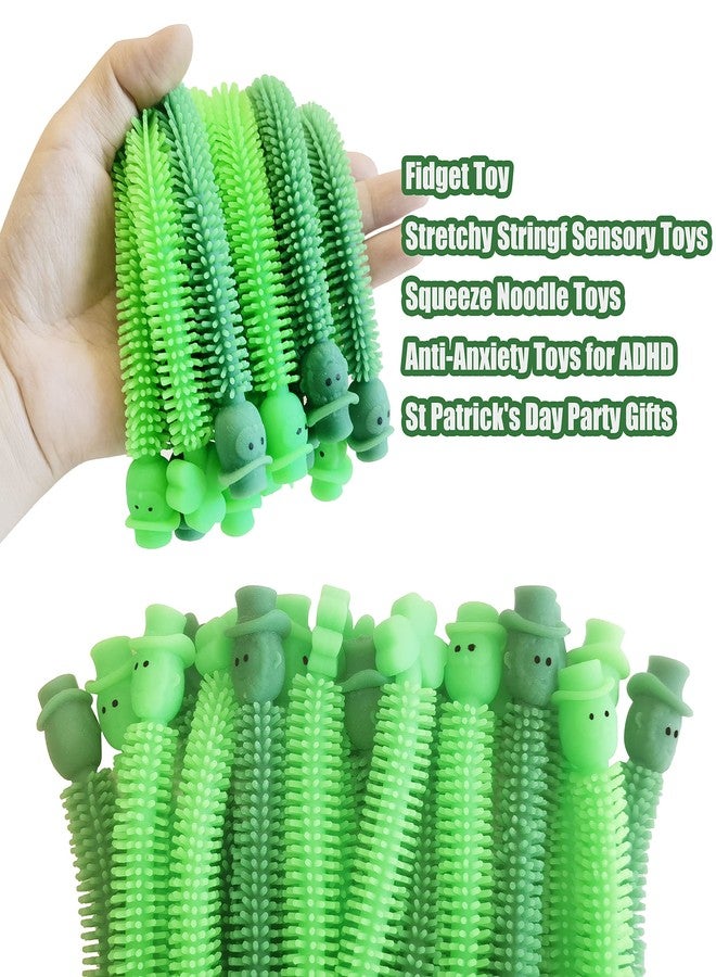 Holydeck 36 Pack St Patrick's Day Stretchy Strings Sensory Fidget Toys Pack Autism Toys Great for Kids Girls Boys Treat Bags Gifts Stress Relief Party Favors Decorations (St Patrick's Day) - Image 2
