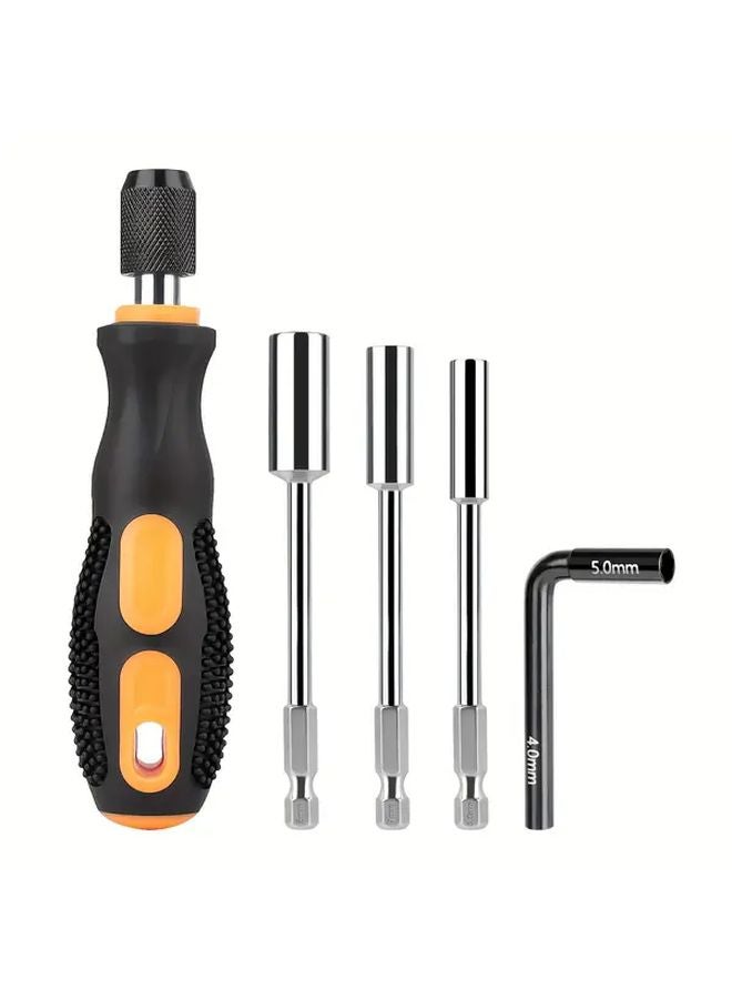 مجموعة مفكات صواميل سداسية من الفولاذ لنماذج التحكم عن بُعد، مقاسات M2 إلى M5، بمقبض تحرير سريع - Image 2