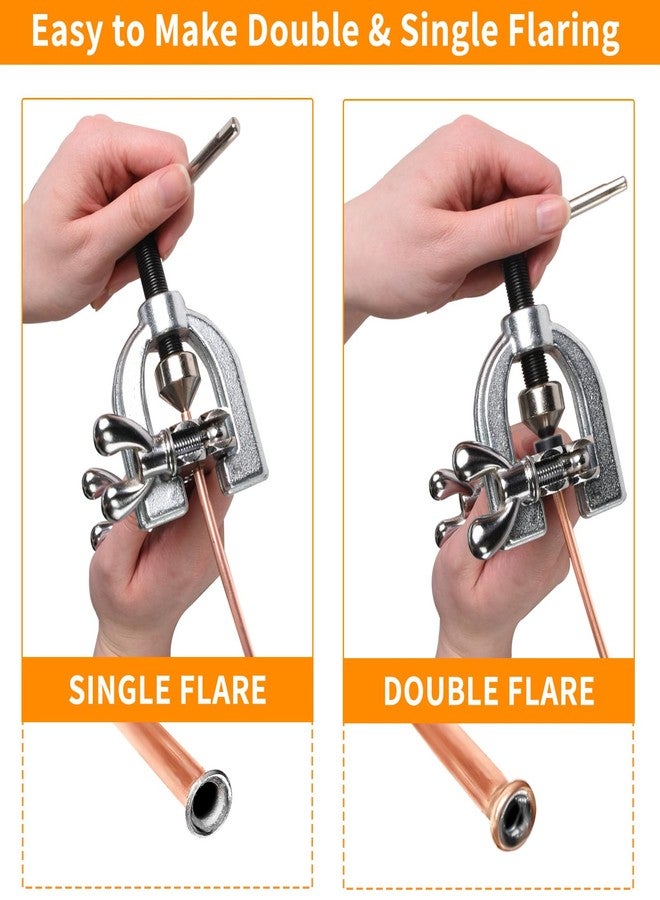 MuHize 1/4 Inch Brake line kit Include 25 FT Copper Coated Brake Lines with Fitting(16pcs Fittings,2pcs Union+4pcs Nut) Brake line Bender,Single Flare Tool,Cutter1/4 Inch Brake line kit - Image 4
