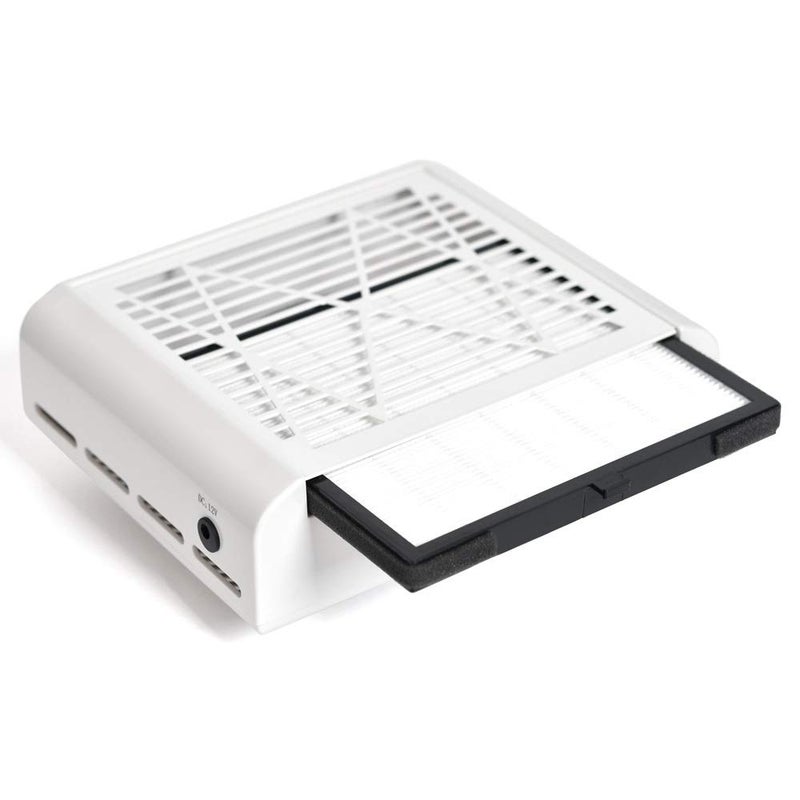 Rolabling Nail Dust Collector Strong Suction Dust Extractor Fan Collector NoSpilling Filter Powerful Nail 100 Vacuum Cleaner Manicure Pedicure 110V