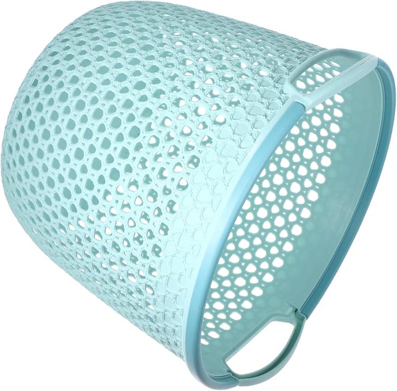 سلة غسيل كبيرة بمقبض بتصميم مجوف من مادة البولي بروبيلين سلة ملابس للحمام غرفة النوم المهجع منظم تخزين - Image 2