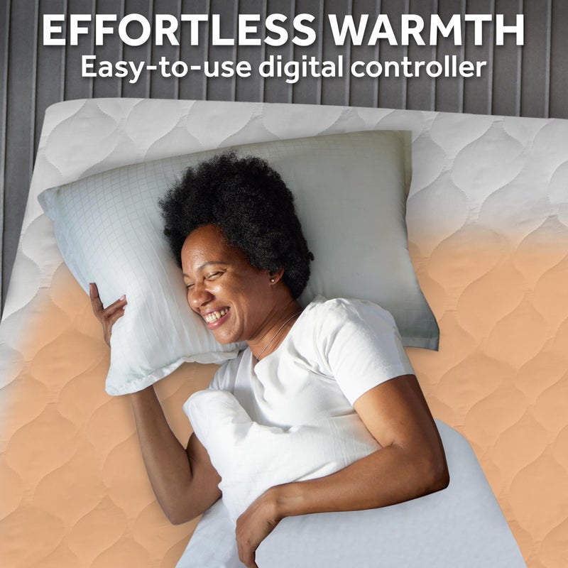 Sunbeam Restful Quilted Water Resistant Heated Mattress Pad - Twin - Image 4