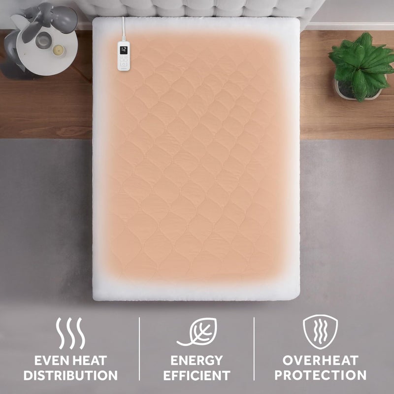 Sunbeam Restful Quilted Water Resistant Heated Mattress Pad - Twin - Image 5