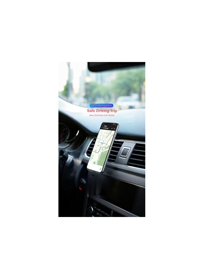 green tiger L-Type Universal Car Vent Magnetic Phone Holder - Silver, Adjustable & Secure Fit for All Smartphones, Easy Installation Without Blocking Airflow - Image 4