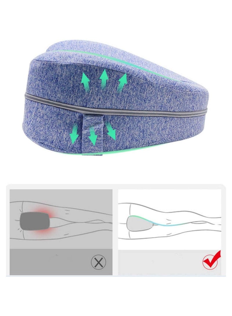 Knee Pillow Side Sleeper Leg Pillow Knee Pillow Side Knees Folder Leg Pads for Side Sleepers Orthopaedic Memory Foam Pillow Side Sleeper Support Legs Knee Back for Sciatica, Back, and Hip Pain Relie  - Image 5