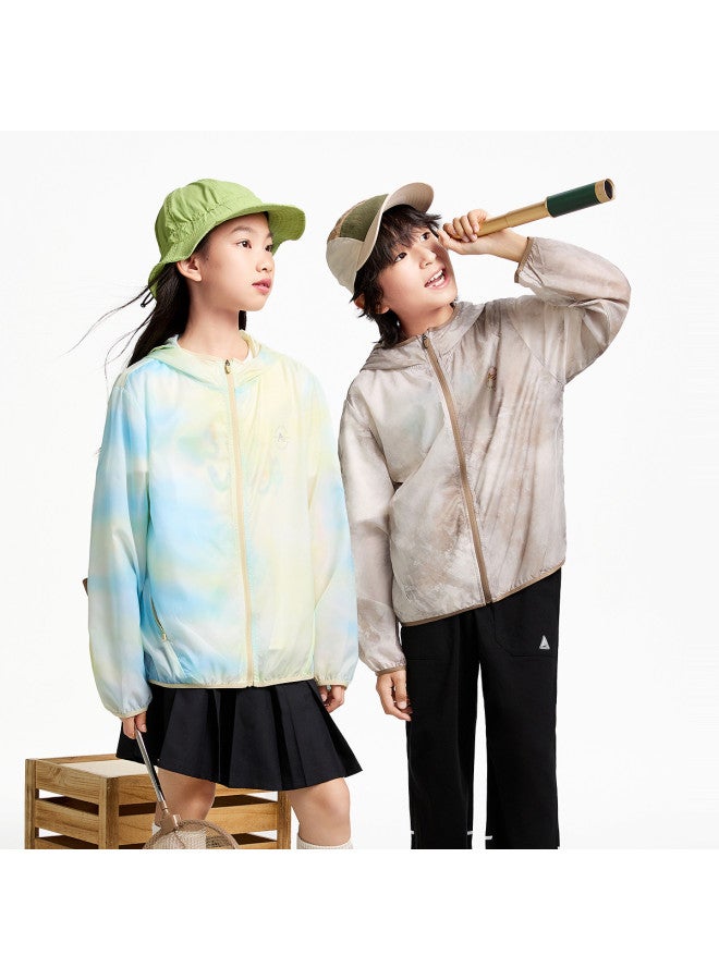 Annil جاكيت حماية من الشمس للأطفال - واقي من الأشعة فوق البنفسجية خفيف الوزن مع غطاء للرأس للأولاد والبنات للأنشطة الخارجية في الصيف - Image 2