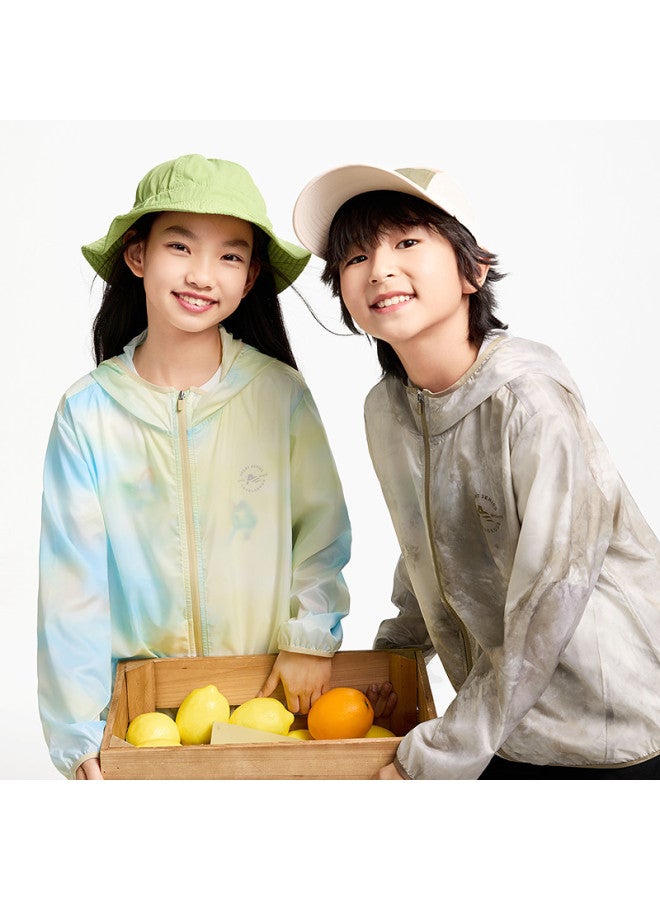 Annil جاكيت حماية من الشمس للأطفال - واقي من الأشعة فوق البنفسجية خفيف الوزن مع غطاء للرأس للأولاد والبنات للأنشطة الخارجية في الصيف - Image 3